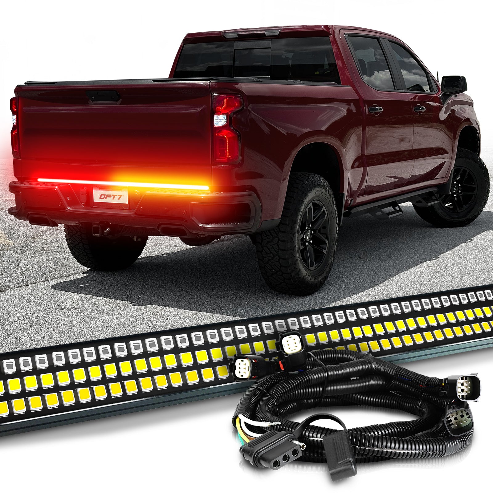 Tailgate Light Strip 60-Inch LED Tailgate Light Bar With 90 LEDs - Brake, Reverse & Turn Signals For Chevy Ford Dodge Trucks & SUVs Sequential Tailgate Light Bar - Foto 6