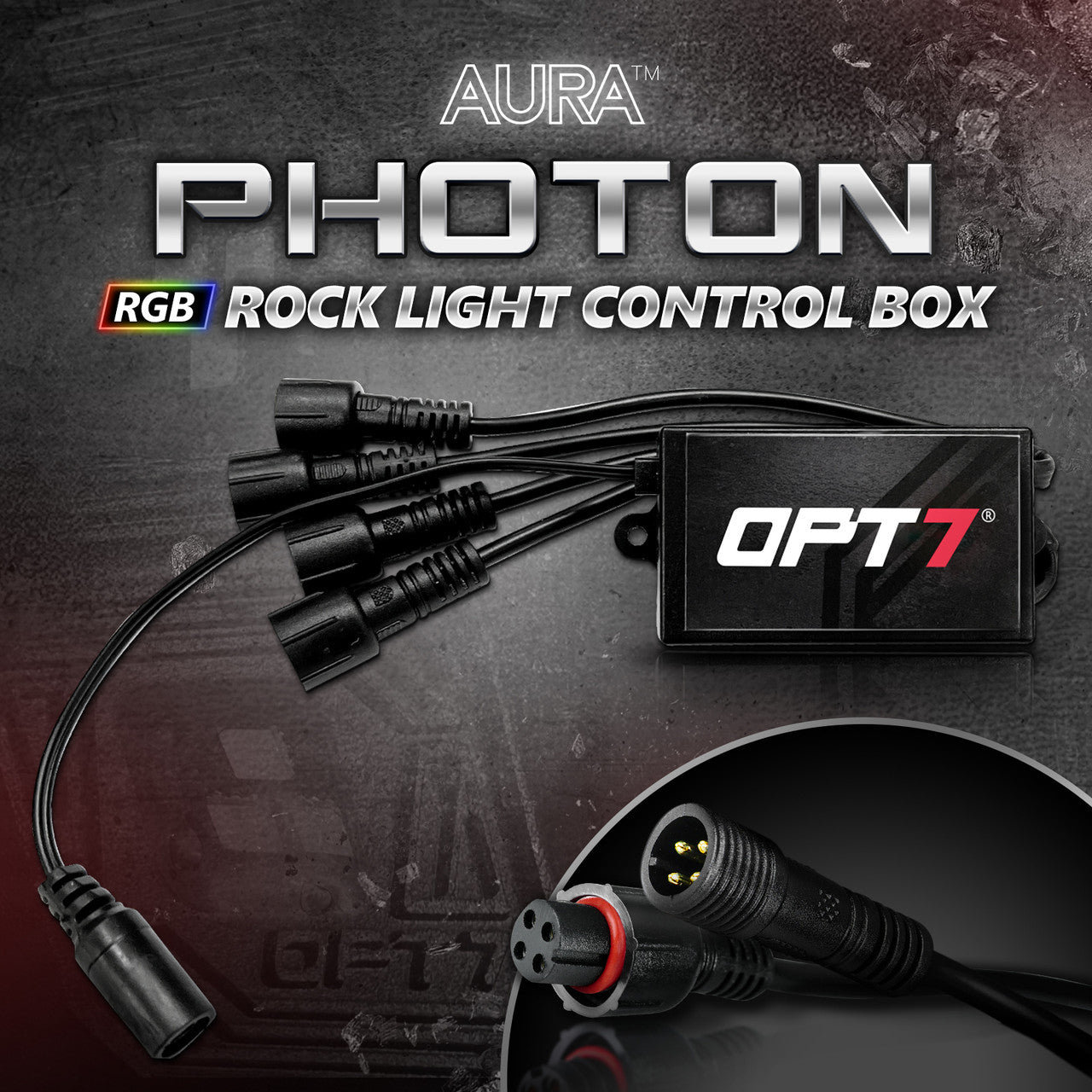 AURA RGB Light Control Box – OPT7 Lighting Inc