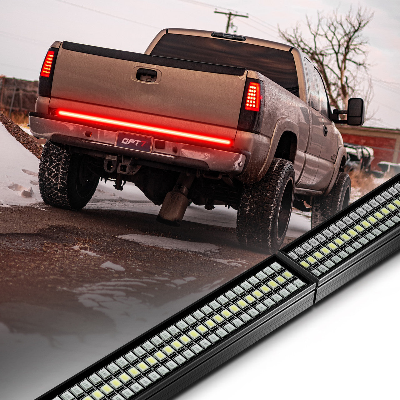 2016 Chevy Silverado 1500 Accessories 60 Inch LED Tailgate Light Bar For Chevrolet Silverado 1500 - Brake & Reverse Strip, 12V Sequential Tailgate Light Bar - Foto 5