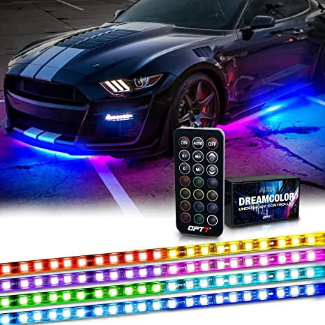 AURA Flexible LED DreamColor Underglow Lighting Strip Kit w-Remote – OPT7  Lighting Inc