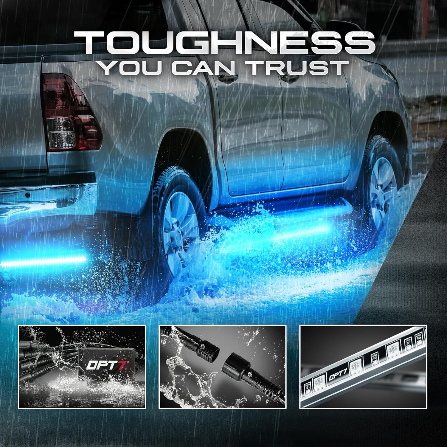 Quantum Led Tail Light AURA LED Lighting Kit for Truck Bundle (Quantum LED Rocklight + Underg ...