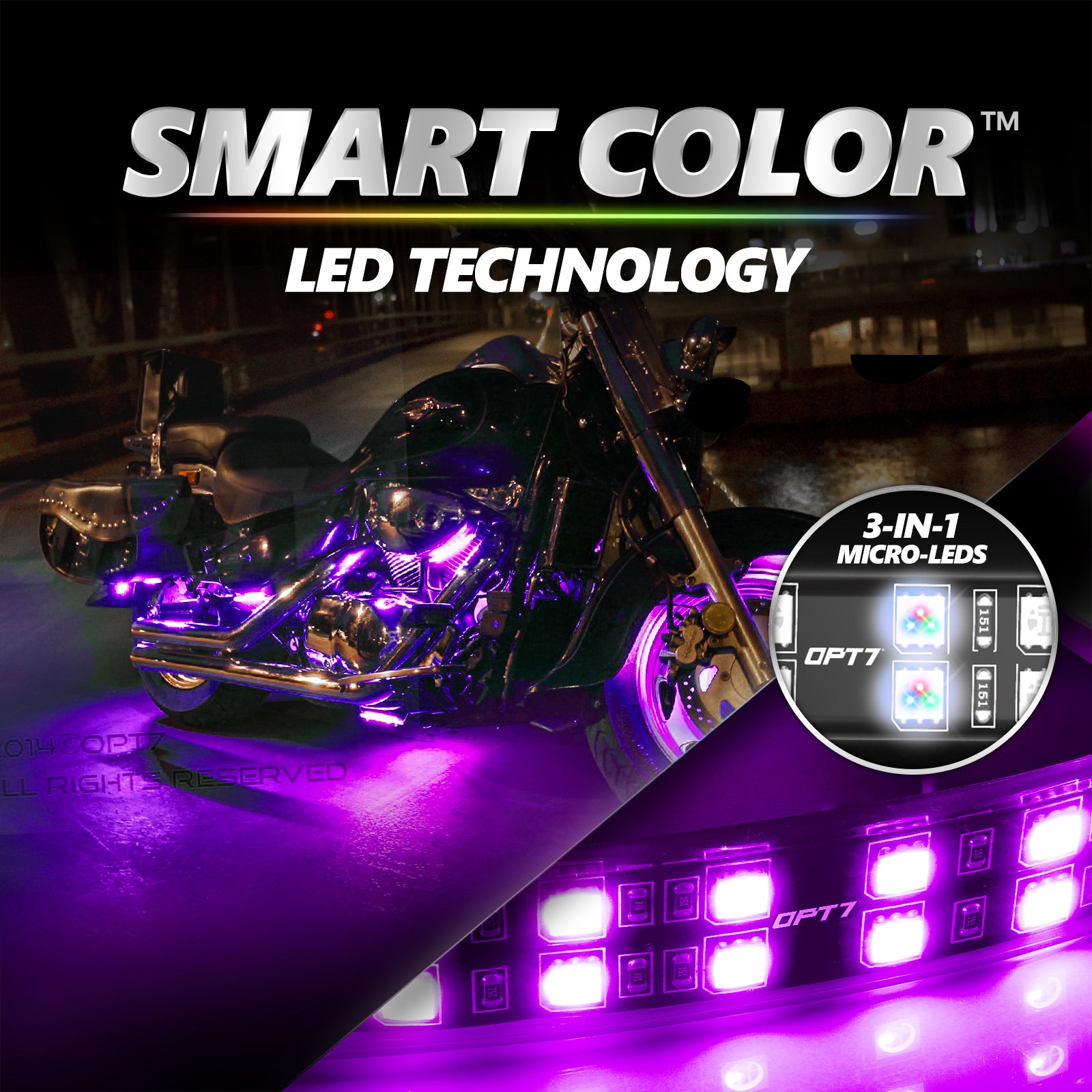 OPT7 AURA Wheel Well LED Lghtng Kt: Unversal Ft, Easy Nstallaton