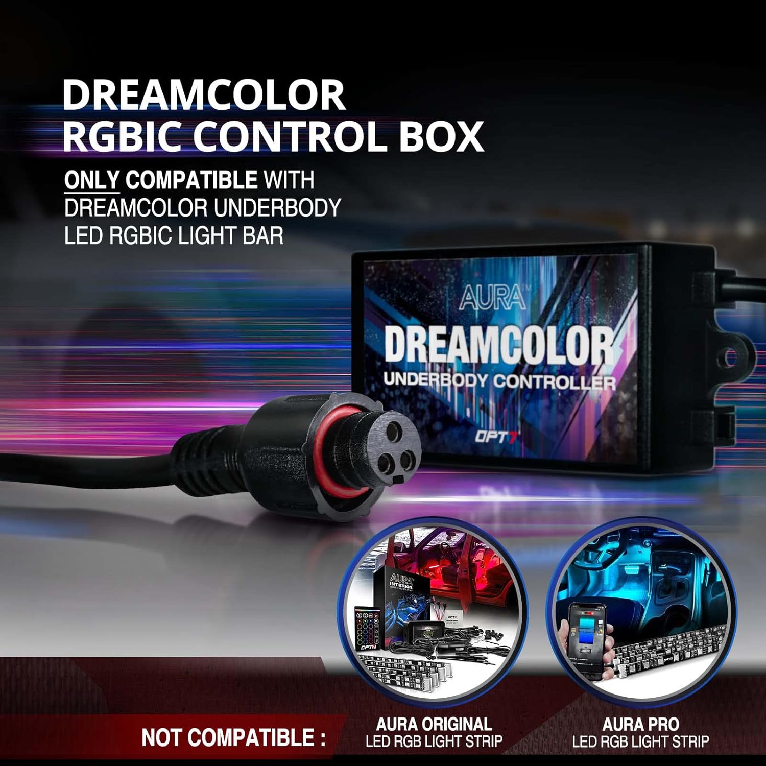 AURA DreamColor Underglow Control Box – OPT7 Lighting Inc