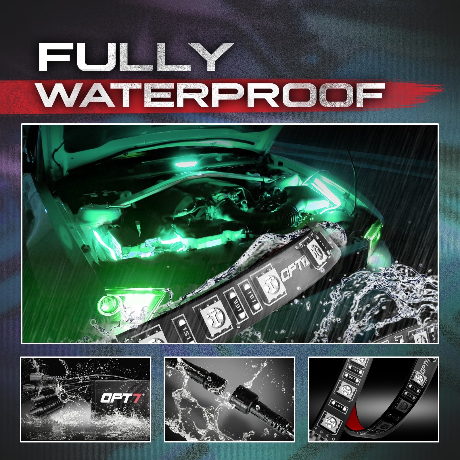 AURA Engine Bay LED Lighting Kit - Remote Control Full Color Spectrum ...