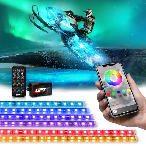 AURA PRO Snowmobile Underbody Glow LED Lighting Kit - Bluetooth