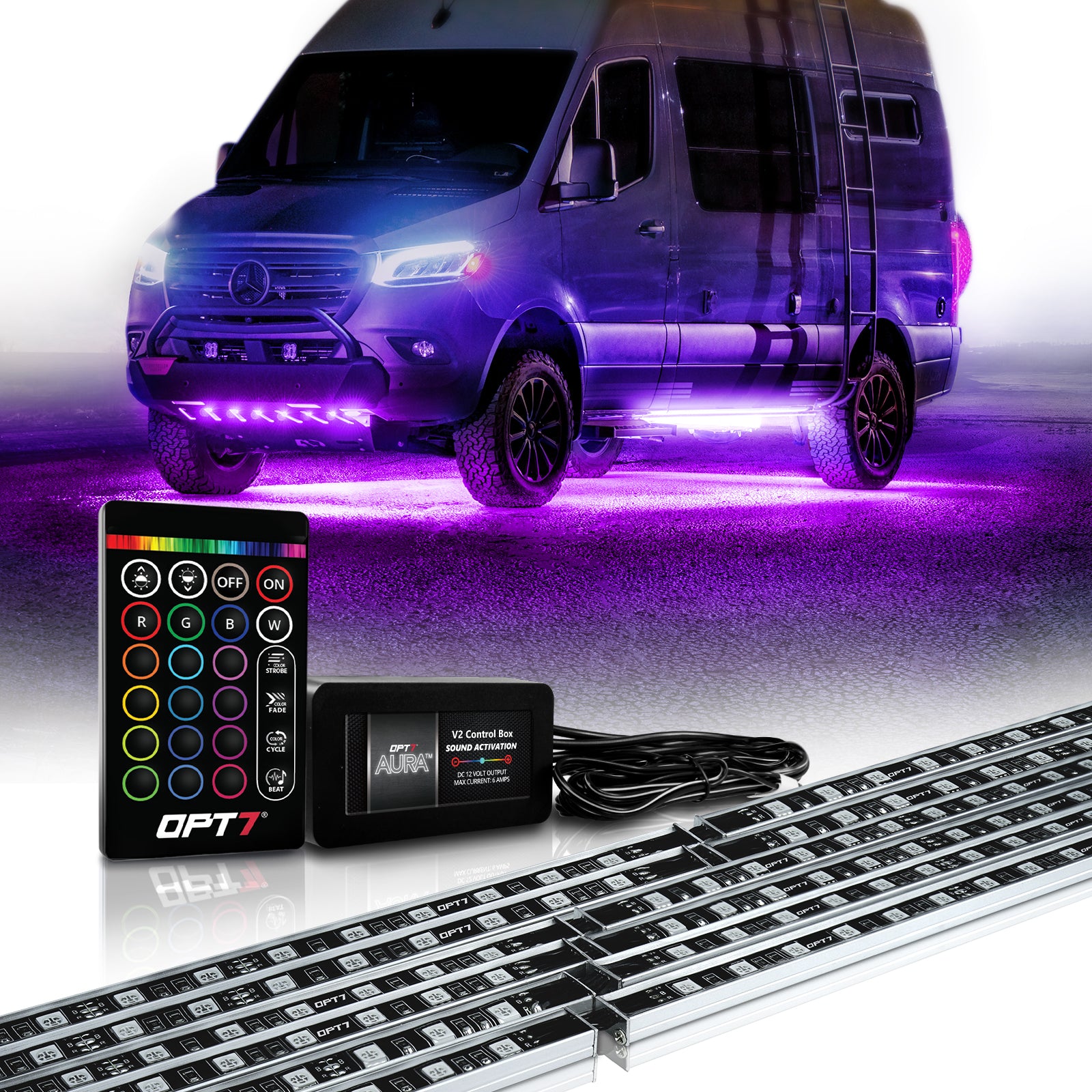 Led Lights For Rvs AURA Class B & B+ RV Camper LED Aluminum Underglow Lighting Kit - Wire ...
