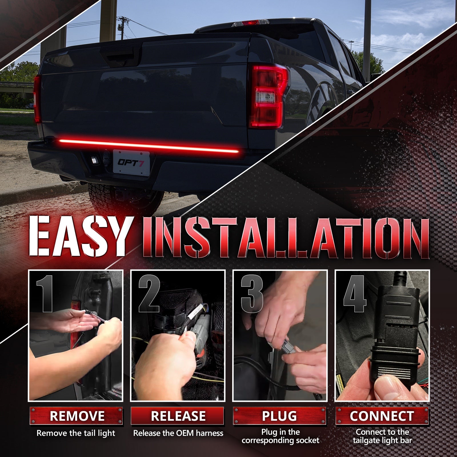 OPT7 Redline Easy Connect TailLight Harness for Ford F150 – OPT7 ...