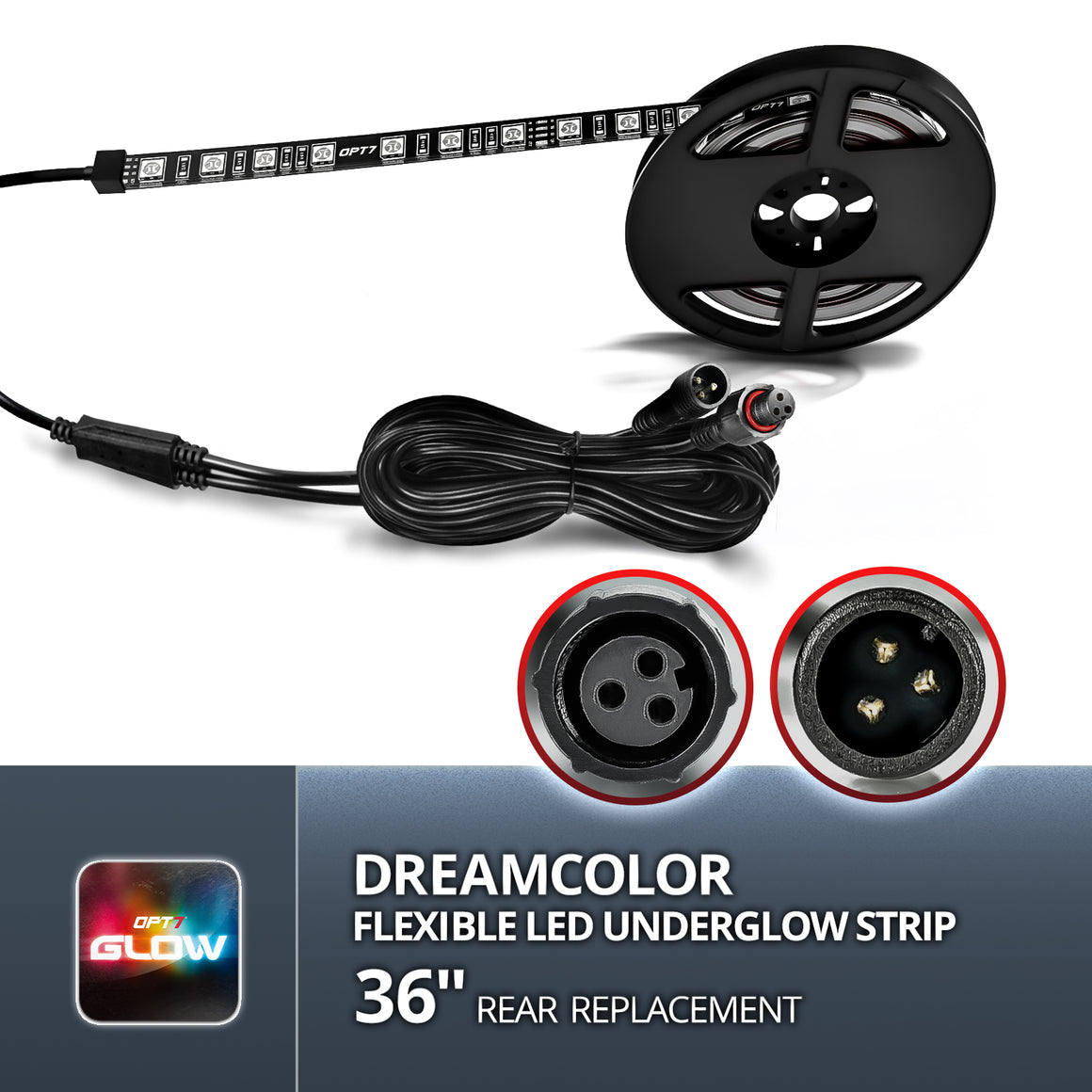 AURA DreamColor Flexible Underglow LED Strip – OPT7 Lighting Inc