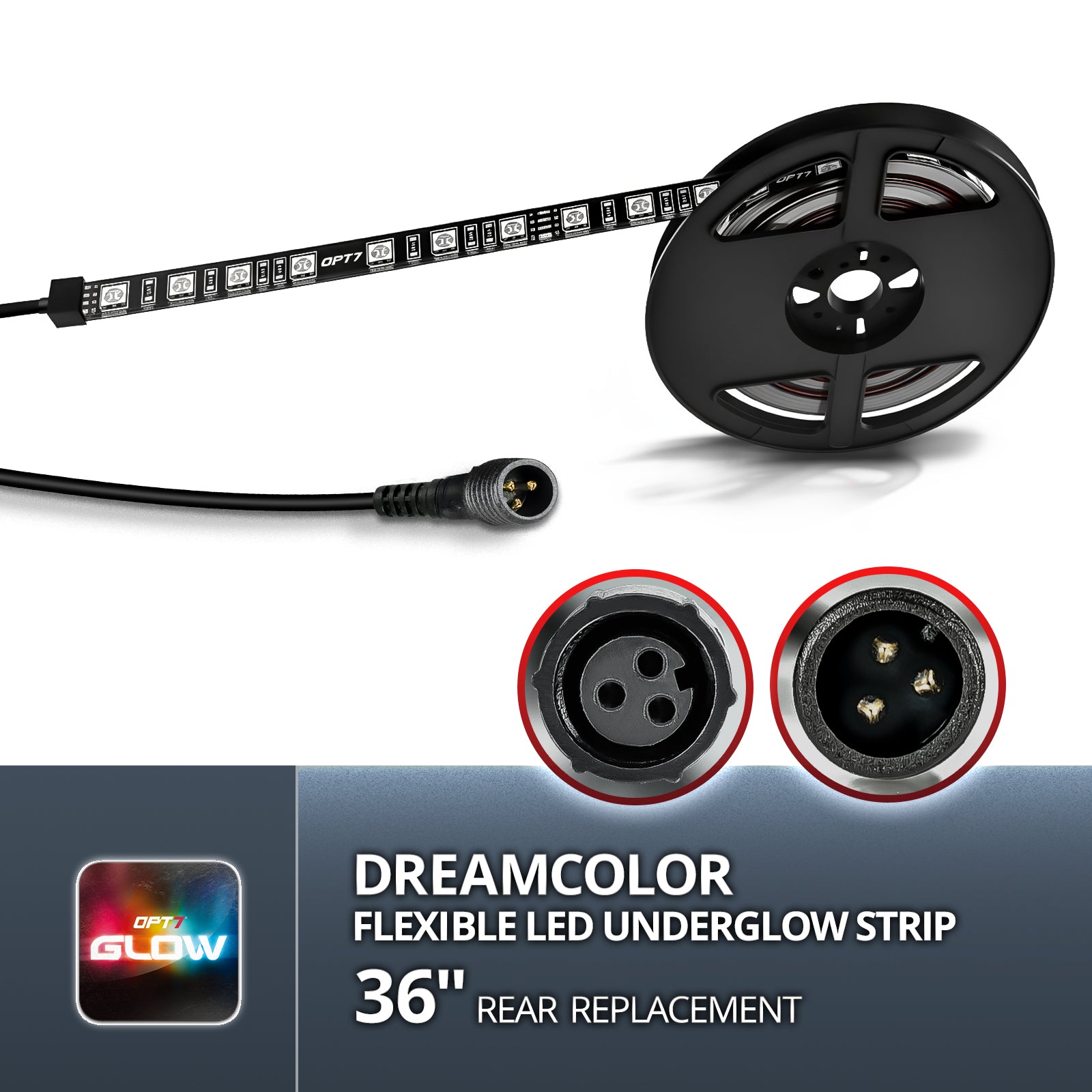 AURA DreamColor Flexible Underglow LED Strip – OPT7 Lighting Inc