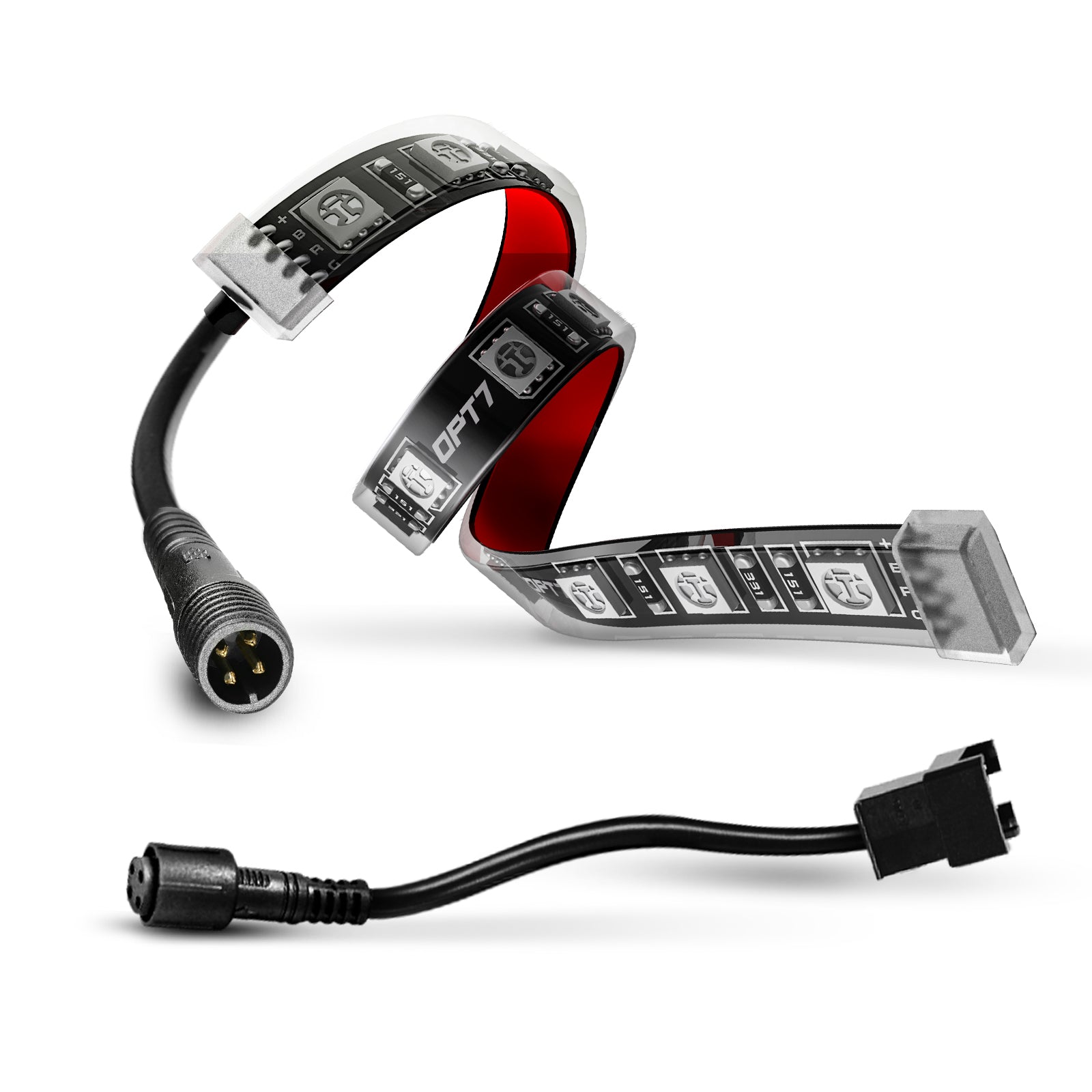 Led Component Extention AURA LED Strip with Waterproof Connector With Extension Wire – OPT7 ...