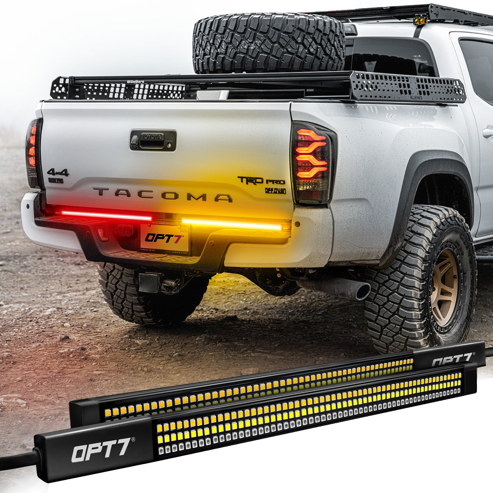 LEDGlow 2pc 60" Truck Tailgate Red LED Light Bar With White Reverse Li - Foto 2