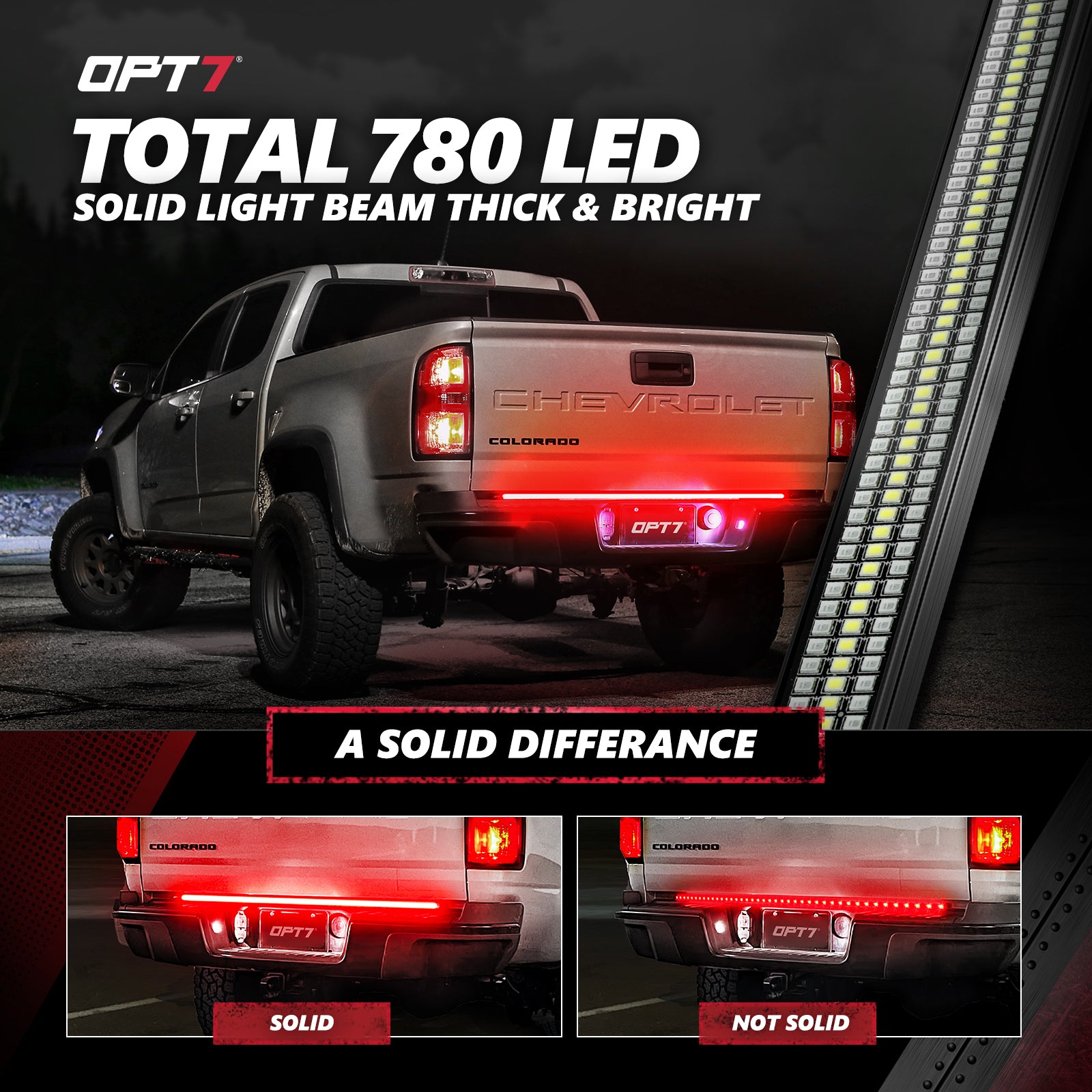 Tailgate Light Bar with Triple LED Reverse | OPT7 Redline – OPT7
