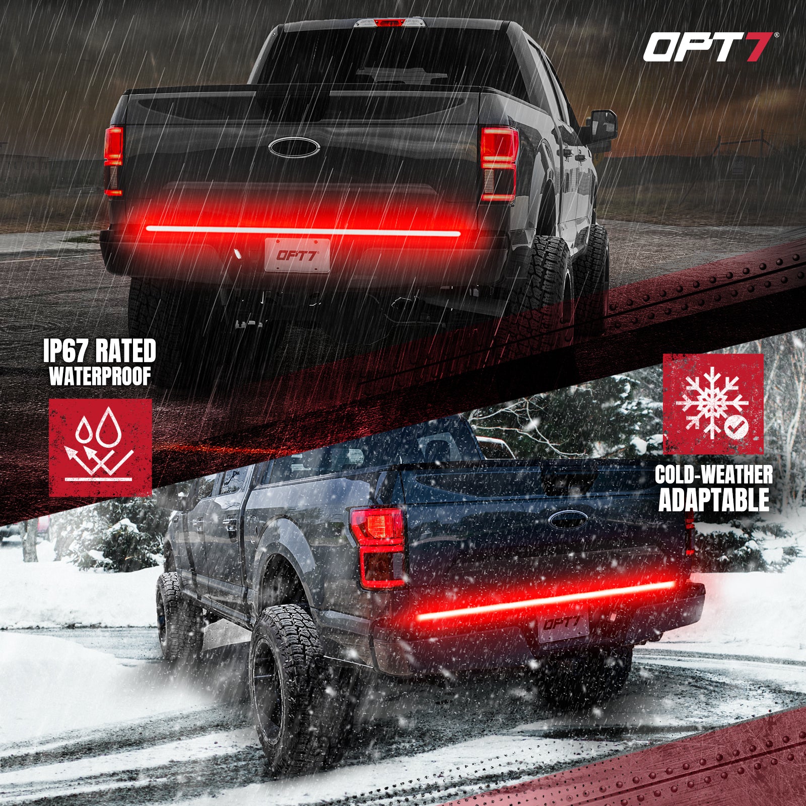 Tailgate Light Bar with Triple LED Reverse | OPT7 Redline – OPT7