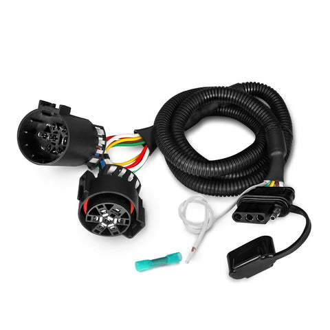 2ft 4-Pin Trailer Light Wiring Harness Extension – 18 AWG Flat Wire Connector
