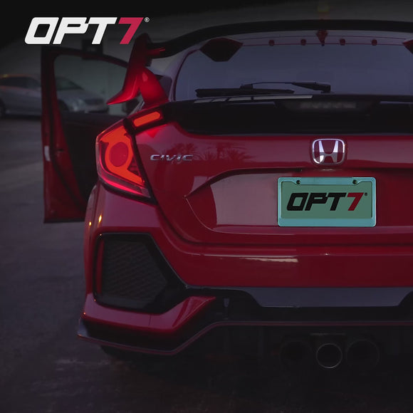 OPT7 Universal LED Rear Spoiler Lip Kit (3.9ft) for Car Trunk