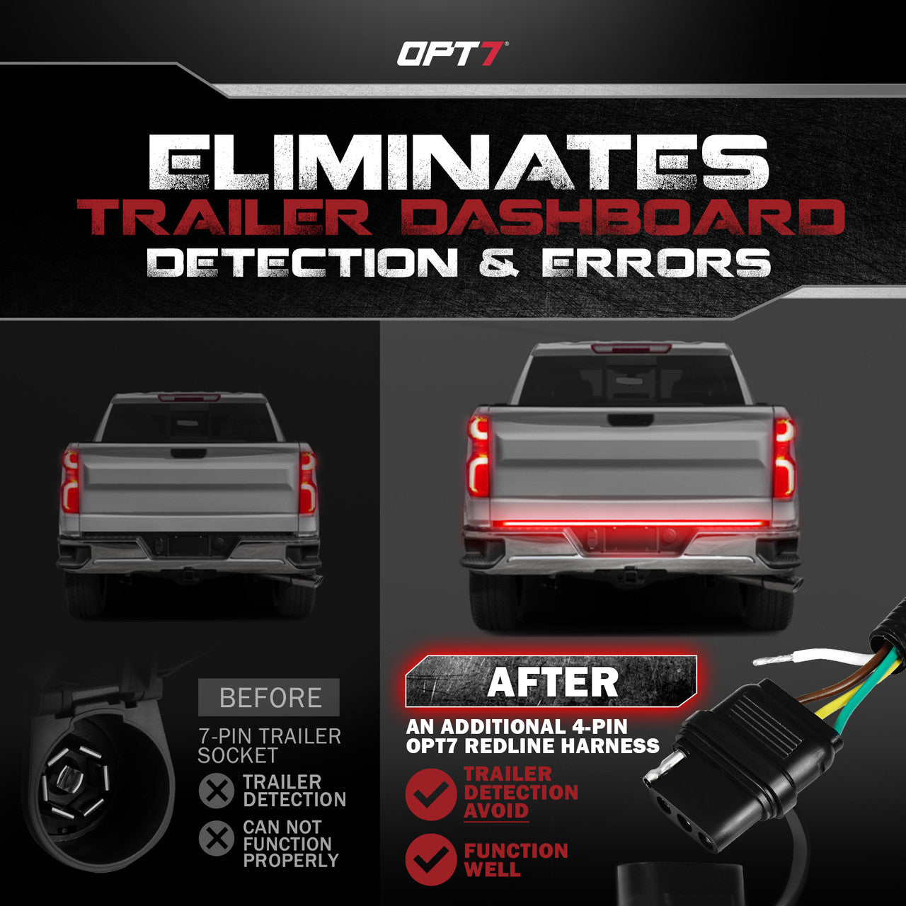 OPT7 Redline Easy Connect Harness for 2019-2021 Silverado- Sierra 1500 ...