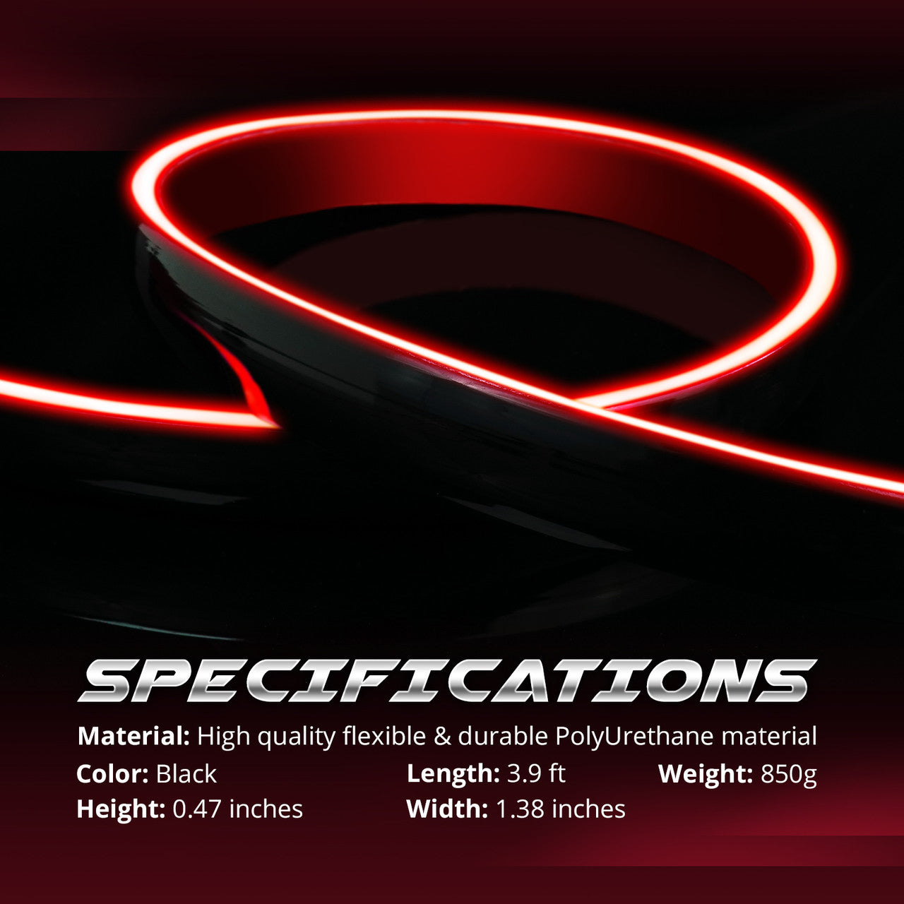 OPT7 Universal LED Rear Spoiler Lip Kit (3.9ft) for Car Trunk Exterior – OPT7 Lighting Inc